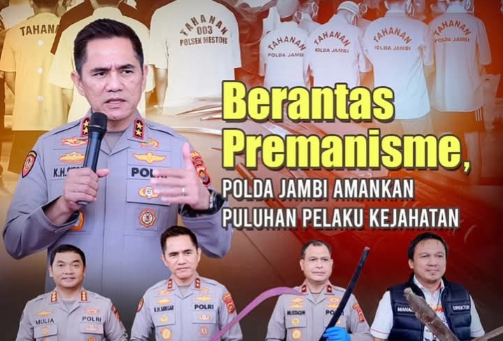 Kapolda Jambi Tegaskan Komitmen Berantas Premanisme Lewat Operasi Pekat II Siginjai 2025 (Dok. Humas Polda Jambi)