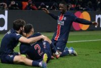 Para pemain Paris Saint-Germain (PSG) merayakan kemenangan di babak semifinal Liga Champions 2024-2025. (Foto: UEFA/ist)