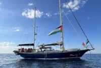 Kapal bantuan Madleen yang diorganisir Freedom Flotilla Coalition. Dok. Tan Safi/Freedom Flotilla Coalition