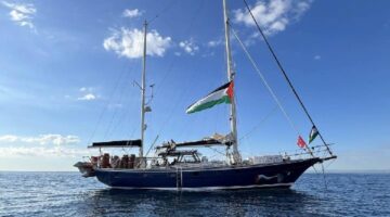 Kapal bantuan Madleen yang diorganisir Freedom Flotilla Coalition. Dok. Tan Safi/Freedom Flotilla Coalition