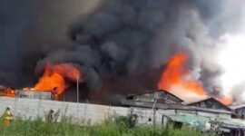 Rumah tinggal di Kapuk Penjaringan, Jakarta Utara, terbakar.(Dok: Istimewa)