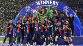 Momen selebrasi tim PSG saat juara Liga Champions (Foto: Media Officer UEFA)