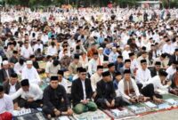 Pemkot Sungai Penuh Sholat idul Adha  Bersama Masyarakat  (Dok. Humas Pemkot Sungai Penuh)