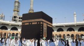 Ilustrasi saat jemaah haji melakukan Tawaf. (Foto: Pinterest)