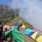 Suasana pendakian di Pelawangan Dua, Gunung Rinjani (Foto: RRI/Halwi)