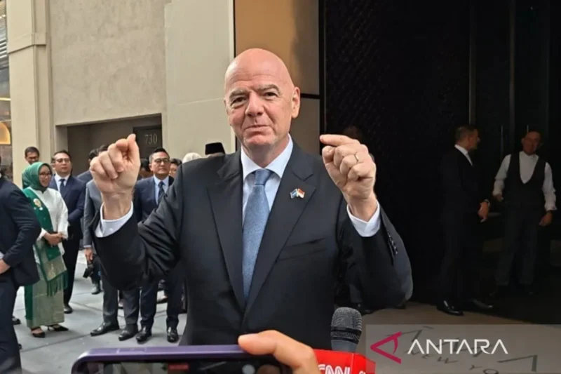Presiden Federasi Sepak Bola Internasional (FIFA) Gianni Infantino  (Foto: ANTARA/Fathur Rochman)
