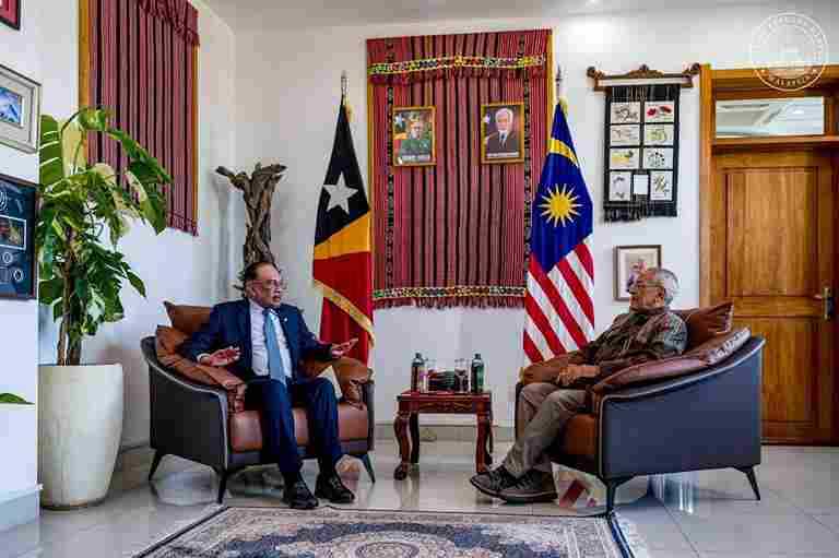 Perdana Menteri Malaysia, Anwar Ibrahim (kiri) dan Presiden Timor-Leste, Jose Ramos Horta (kanan) (Foto: X - Anwar Ibrahim)