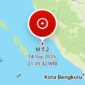 Gempa 5,2 SR Guncang Mukomuko, Getarannya Terasa Hingga Sungai Penuh. (Foto: bmkg)
