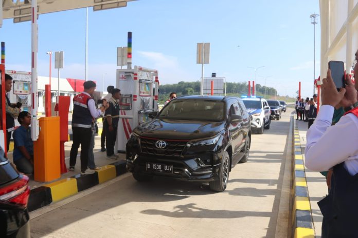 Peresmian tol pertama di Jambi, Tempino - Simpang Ness. (Foto: Dok. Diskominfo Jambi)