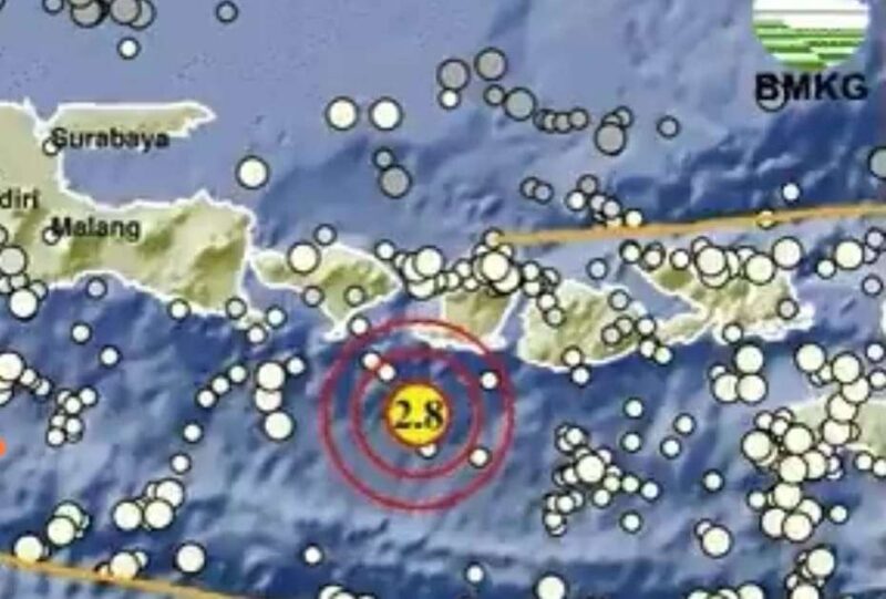 Gempa Magnitudo 2,8 Guncang Lombok Barat Pagi Ini (Foto: Akun X BMKG)