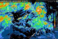 Visualisasi citra satelit prakiraan cuaca ibu kota provinsi se-Indonesia, Kamis (25/9/2025). (Foto: BMKG)