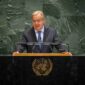 Sekretaris Jenderal PBB, Antonio Guterres saat berpidato dalam Majelis Umum PBB di New York (Foto: X - Antonio Guterres)
