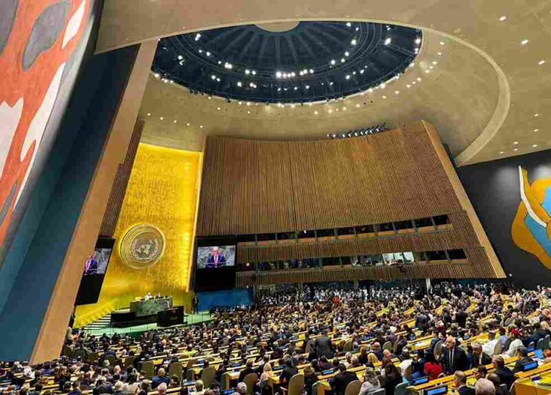 Sidang Umum PBB di New York, Amerika Serikat. (Foto: X - Antonio Guterres)