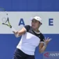 Petenis putri Indonesia Janice Tjen. (ANTARA FOTO/Aprillio Akbar/aww/am.)