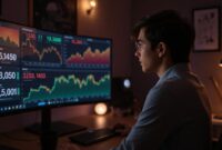 Ilustrasi harga kripto. (Foto by AI)