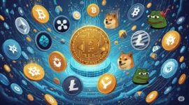 Aset kripto Bitcoin, Altcoin, hingga Meme Coin. (Ilustrasi By AI)