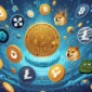 Aset kripto Bitcoin, Altcoin, hingga Meme Coin. (Ilustrasi By AI)