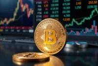 Aset digital kripto Bitcoin. (Foto by AI)