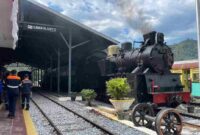 "Mak Itam" di Stasiun Sawahlunto (Foto: KAI)