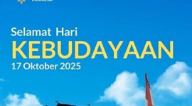 Poster resmi ucapan 'Selamat Hari Kebudayaan' 17 Oktober 2025 dari Kementerian Kebudayaan Republik Indonesia (Foto: Instagram/Kemenkebud)