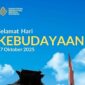 Poster resmi ucapan 'Selamat Hari Kebudayaan' 17 Oktober 2025 dari Kementerian Kebudayaan Republik Indonesia (Foto: Instagram/Kemenkebud)