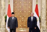 Presiden Prabowo Subianto dan Presiden Mesir Abdel Fattah al-Sisi di Kairo, Mesir. (Foto: prabowosubianto.com)