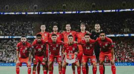 Timnas Indonesia berfoto bersama sebelum pertandingan dimulai. (Foto:PSSI)