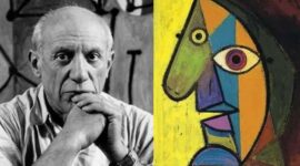 Pablo Picasso dan Hasil Karyanya (Foto: Pinterest)