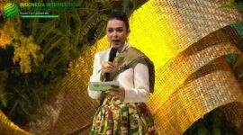 Rahma Alia Tampil Anggun dan Mencuri Perhatian di IISF 2025  (Foto: YouTube/Kementerian Investasi dan Hilirisasi)