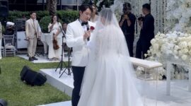 Amanda Manopo dan Kenny Austin menggelar pemberkatan pernikahan pagi ini. (Foto: Ig @amandazevannya)