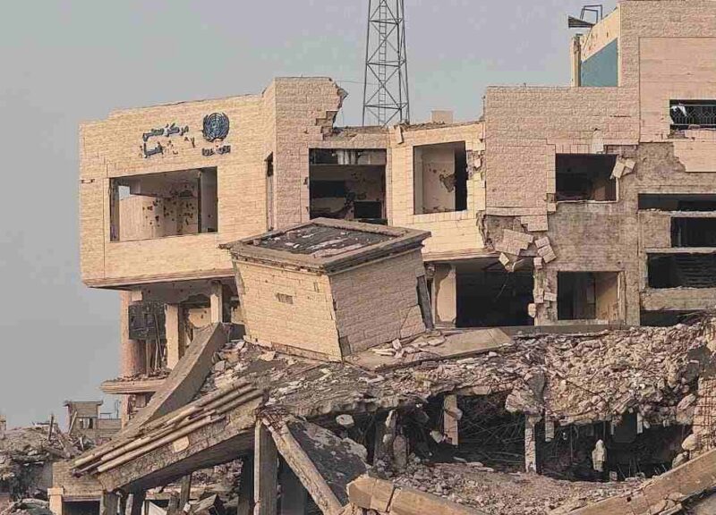 Reruntuhan bangunan di Gaza, Palestina (Foto: X - UNRWA)