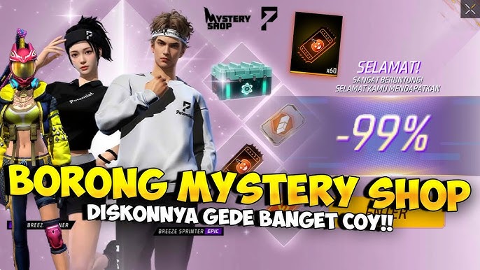 Event Mystery Shop terbaru telah hadir di Free Fire pada 17 Oktober 2025, membawa bundle langka bertema olahraga Padel. (Foto: Youtube Iqtra1225)