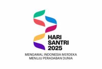Logo Hari Santri 2025 dengan tema "Mengawal Indonesia Merdeka, Menuju Peradaban Dunia" (Foto: Kemenag)