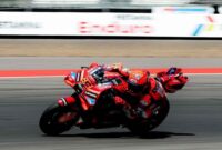 Marc Marquez saat menjalani latihan bebas di Sirkuit Mandalika. (Foto: Ig  @marcmarquez93)