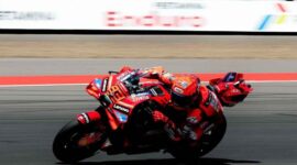 Marc Marquez saat menjalani latihan bebas di Sirkuit Mandalika. (Foto: Ig  @marcmarquez93)