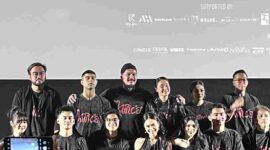 Jajaran cast dan film maker ‘Kuncen’ saat press conference di XXI Epicentrum Kamis, (30/10/2025). (Foto: RRI/Erlita).