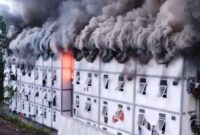 Kebakaran Gedung Hunian Pekerja IKN, Api Padam dalam Dua Jam (Foto: Tangkapan Layar Akun X)