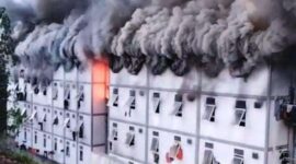 Kebakaran Gedung Hunian Pekerja IKN, Api Padam dalam Dua Jam (Foto: Tangkapan Layar Akun X)