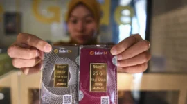 Emas Antam dan Galeri 24 Kompak Menguat: Harga Naik Puluhan Ribu dalam Sepekan (Foto: Muhammad Adimaja/ANTARA FOTO)