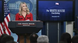 Juru Bicara Gedung Putih, Karoline Leavitt.  (Foto: Mandel Ngan/AFP)