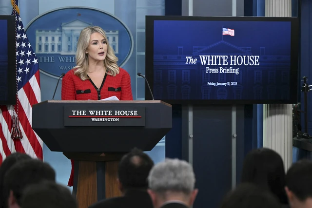 Juru Bicara Gedung Putih, Karoline Leavitt.  (Foto: Mandel Ngan/AFP)