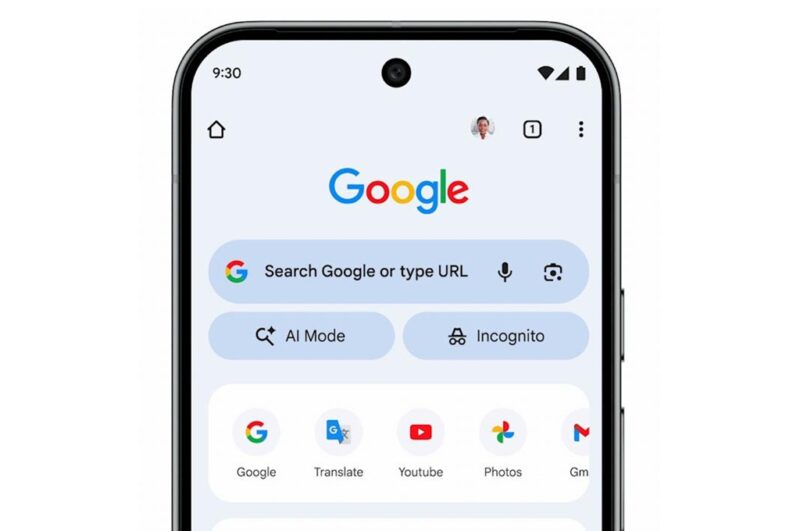 Google mempermudah akses ke fitur AI di browser Chrome dengan menghadirkan pintasan khusus AI Mode. (Foto: medcom)