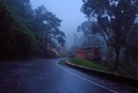 Longsor sebelum jembatan pergedel Lembah Anai, Tanah Datar, Sumatera Barat Kamis (27/11/2025) (Foto: istimewa)