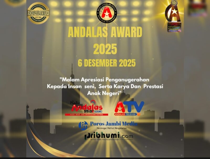 Andalas Award 2025: Ajang Prestisius Media Andalas Group Kembali Digelar di Kerinci 
