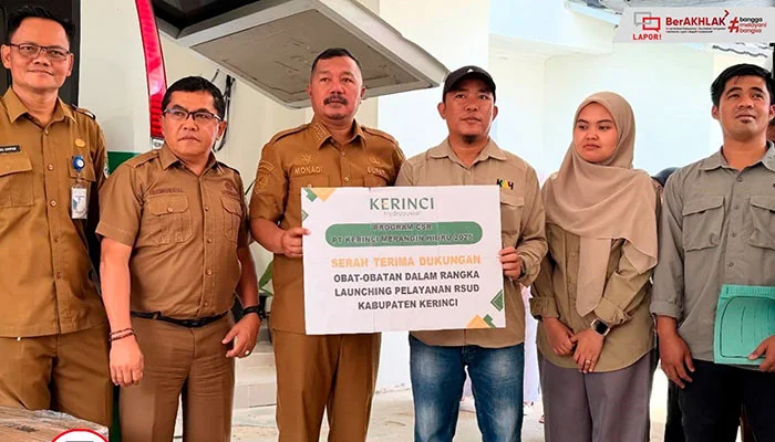 PT KMH Donasikan Obat dan Alat Medis untuk RSUD Kerinci, Dukung Peningkatan Layanan Kesehatan