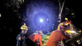 Proses pencarian korban tanah longsor di Majenang, Cilacap oleh Tim SAR Gabungan (Foto: RRI/BPBD Cilacap)