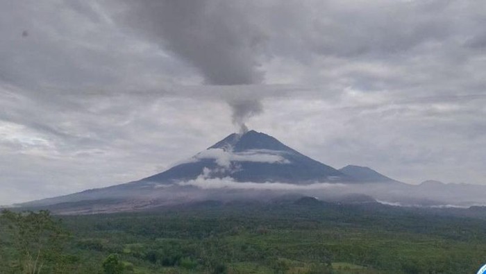 Status Awas Semeru: 32 Kali Gempa Guguran Terjadi dalam Enam Jam Terakhir (Foto: ANTARA/HO-PVMBG)