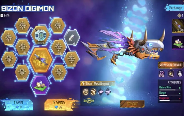 Panduan Lengkap Dapat Skin Bizon Metal Greymon FF x Digimon Eksklusif (Ilustrasi: duniagames)