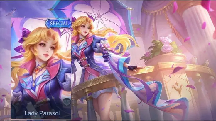 Review dan Panduan: Cara Mendapatkan Skin Kagura Lady  Parasol di Mobile Legends (Ilustrasi: duniagames)