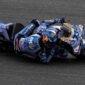 Pembalap Gresini Racing Alex Marquez saat memacu kendaraannya pada sesi practice MotoGP Portugal 2025 di Sirkuit Algarve, Jumat (7/11/2025) malam WIB (Foto: Instagram @gresiniracing)